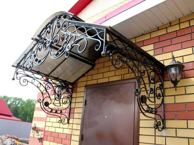 кованые и сварные козырьки Сходня